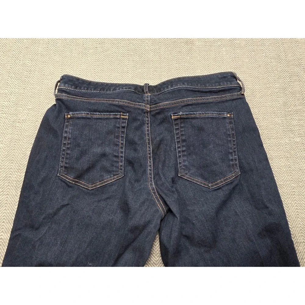 Eddie Bauer Modern Fit Slim Leg Dark Wash Jeans Mens‎ Size 12 Blue Stretch Denim